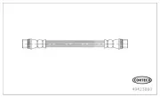 Bremsschlauch Hinterachse Hinterachse links Hinterachse rechts innen CORTECO 49423860