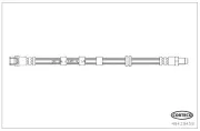 Bremsschlauch Vorderachse Vorderachse links Vorderachse rechts CORTECO 49429459