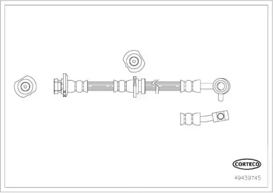 Bremsschlauch Vorderachse links CORTECO 49439745 Bild Bremsschlauch Vorderachse links CORTECO 49439745