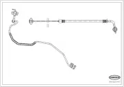 Bremsschlauch Hinterachse links CORTECO 49106747