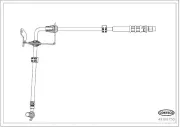Bremsschlauch Vorderachse links CORTECO 49106750