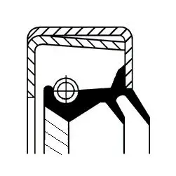 Wellendichtring, Differential Ausgang links CORTECO 49110138