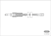 Bremsschlauch Vorderachse CORTECO 49108398