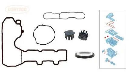 Dichtungssatz, Steuergehäuse CORTECO 49118900