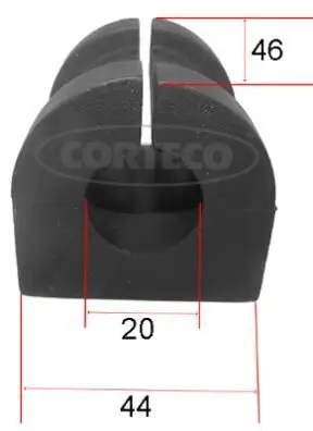 Lagerung, Stabilisator CORTECO 49363595 Bild Lagerung, Stabilisator CORTECO 49363595