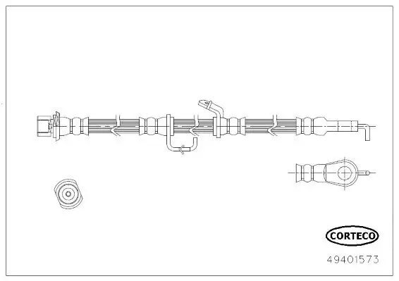 Bremsschlauch CORTECO 49401573