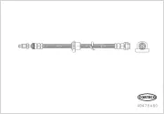 Bremsschlauch Vorderachse links rechts CORTECO 49478480