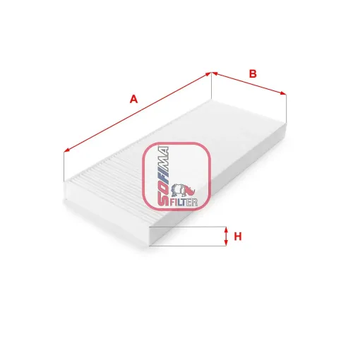 Filter, Innenraumluft SOFIMA S 3069 C Bild Filter, Innenraumluft SOFIMA S 3069 C