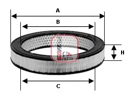 Luftfilter SOFIMA S 0939 A Bild Luftfilter SOFIMA S 0939 A