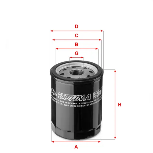 Ölfilter SOFIMA S 2530 R Bild Ölfilter SOFIMA S 2530 R