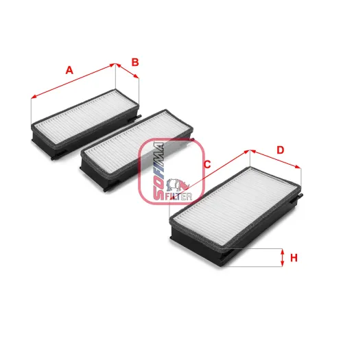 Filter, Innenraumluft SOFIMA S 3070 C Bild Filter, Innenraumluft SOFIMA S 3070 C