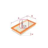 Luftfilter SOFIMA S 3376 A