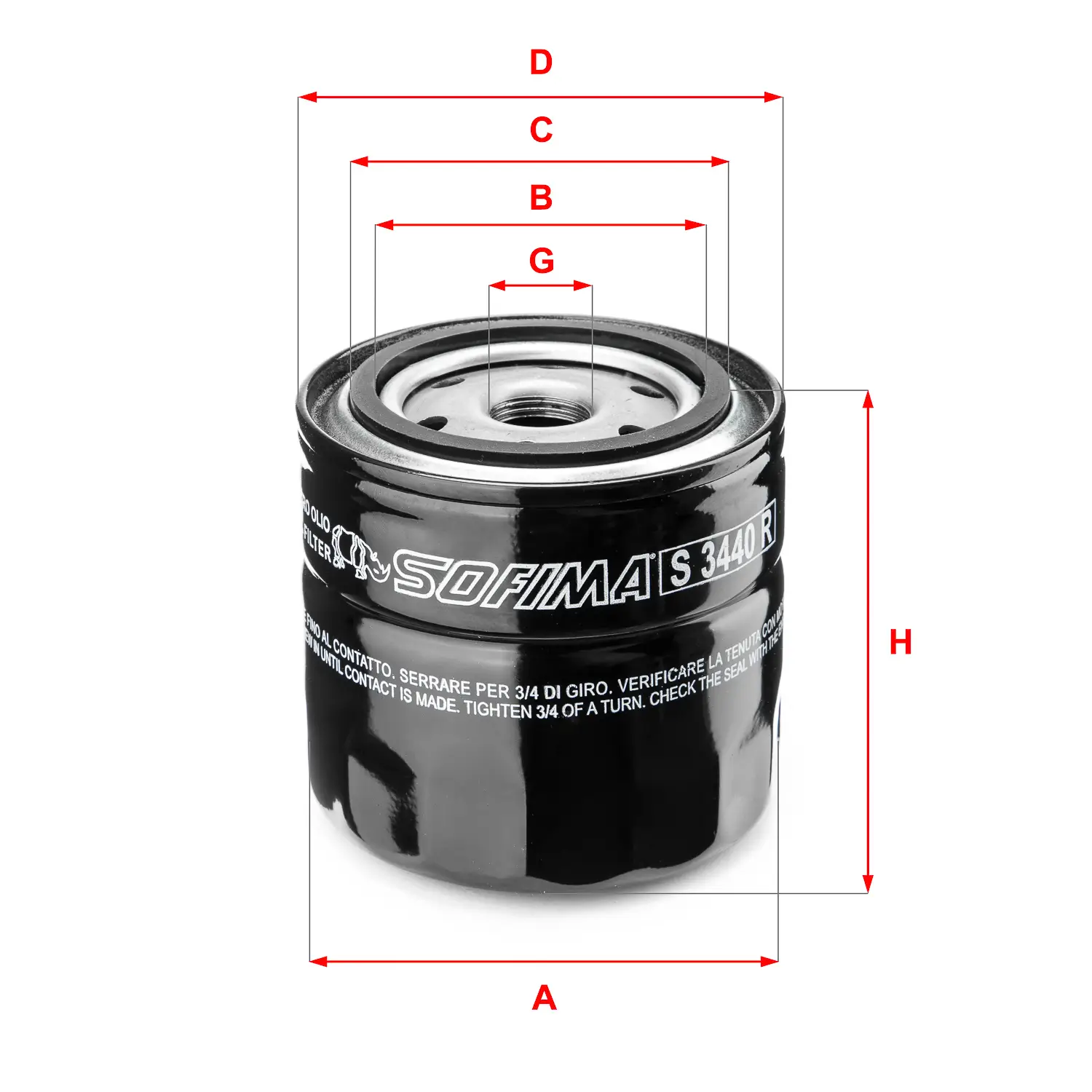 Ölfilter SOFIMA S 3440 R