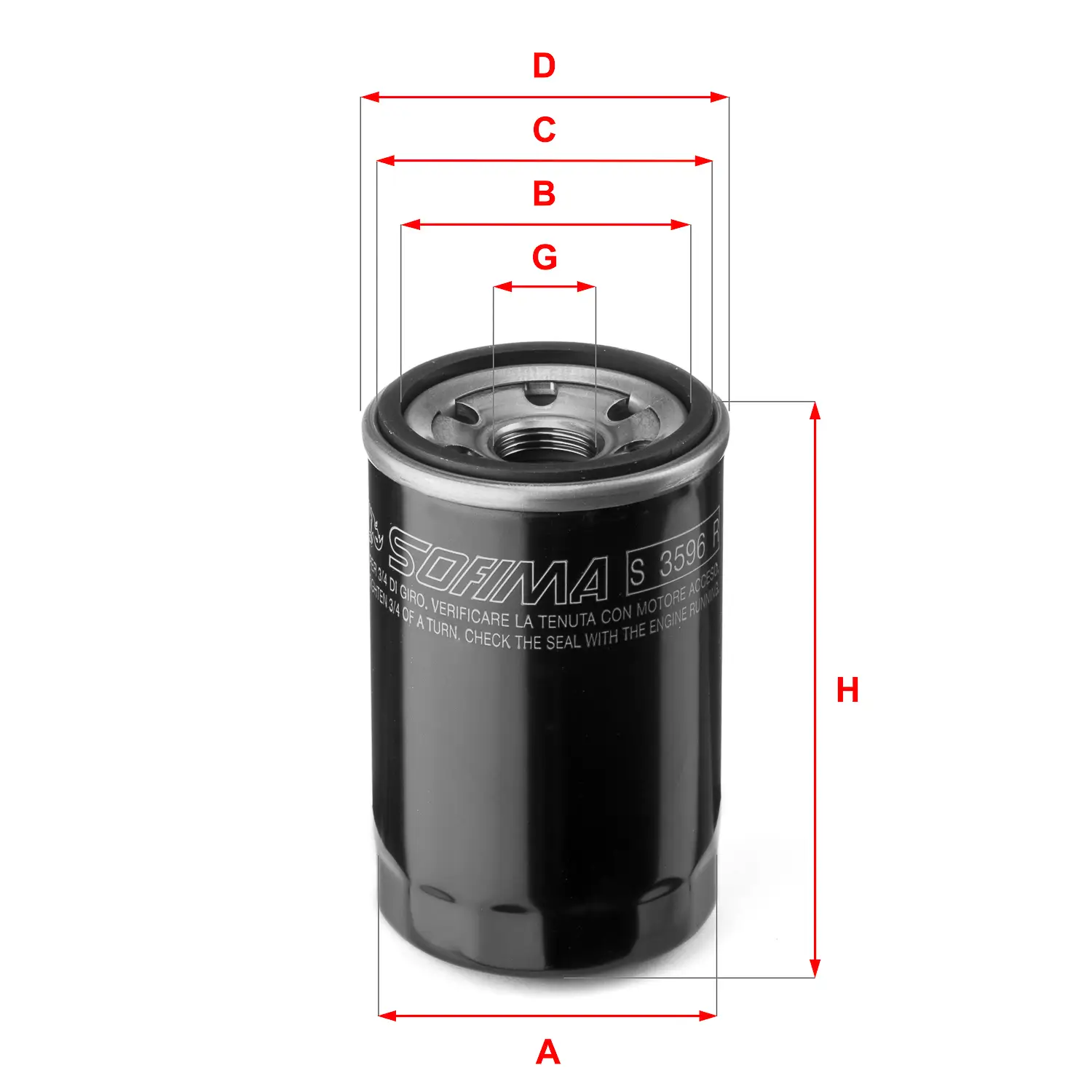 Ölfilter SOFIMA S 3596 R