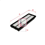 Luftfilter SOFIMA S 3726 A