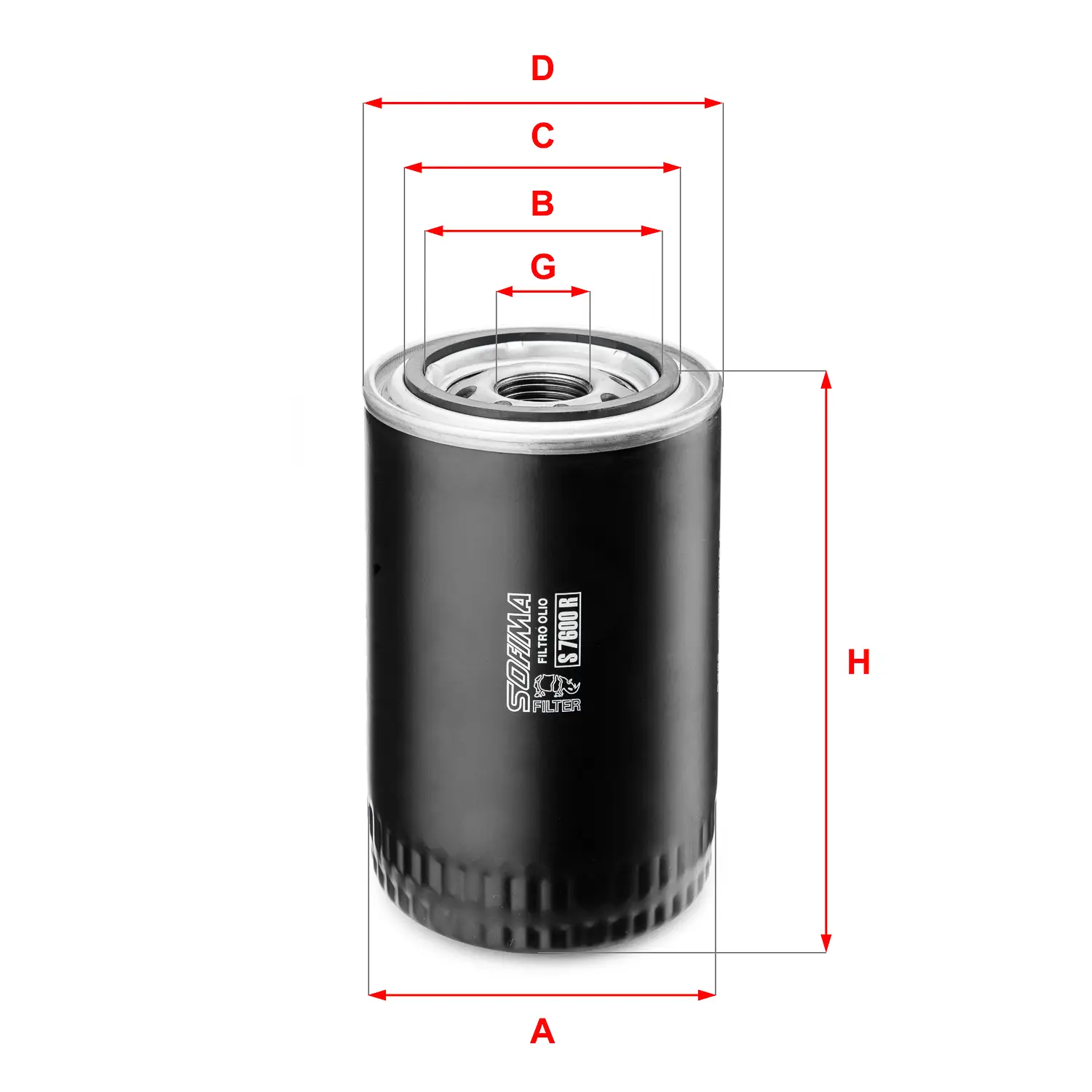 Ölfilter SOFIMA S 7600 R