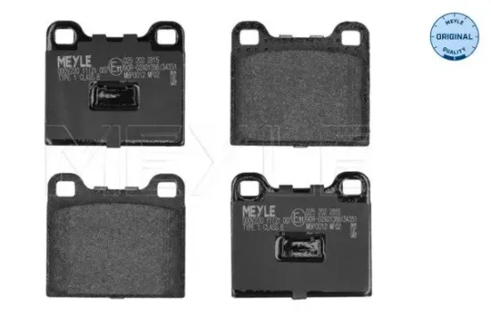 Bremsbelagsatz, Scheibenbremse Vorderachse MEYLE 025 202 2815 Bild Bremsbelagsatz, Scheibenbremse Vorderachse MEYLE 025 202 2815