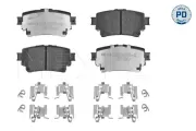 Bremsbelagsatz, Scheibenbremse Hinterachse MEYLE 025 205 8215/PD