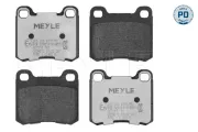 Bremsbelagsatz, Scheibenbremse Hinterachse MEYLE 025 206 8715/PD