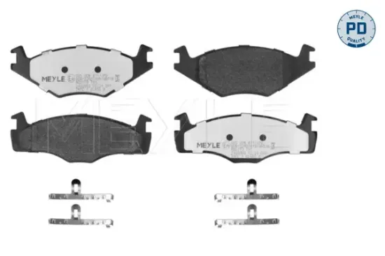 Bremsbelagsatz, Scheibenbremse Vorderachse MEYLE 025 208 8717/PD Bild Bremsbelagsatz, Scheibenbremse Vorderachse MEYLE 025 208 8717/PD