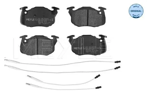 Bremsbelagsatz, Scheibenbremse MEYLE 025 209 0618/W Bild Bremsbelagsatz, Scheibenbremse MEYLE 025 209 0618/W