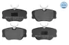 Bremsbelagsatz, Scheibenbremse Vorderachse MEYLE 025 209 4119 Bild Bremsbelagsatz, Scheibenbremse Vorderachse MEYLE 025 209 4119
