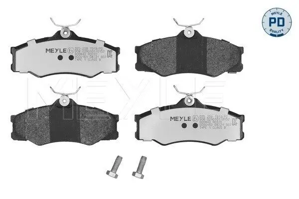 Bremsbelagsatz, Scheibenbremse Vorderachse MEYLE 025 209 7919/PD
