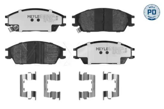 Bremsbelagsatz, Scheibenbremse Vorderachse MEYLE 025 210 1214/PD Bild Bremsbelagsatz, Scheibenbremse Vorderachse MEYLE 025 210 1214/PD
