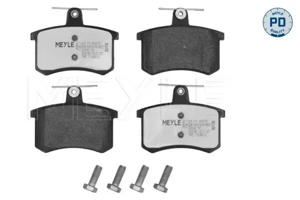 Bremsbelagsatz, Scheibenbremse Hinterachse MEYLE 025 211 4416/PD