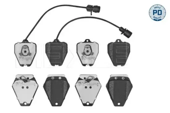 Bremsbelagsatz, Scheibenbremse Vorderachse MEYLE 025 214 5218/PD Bild Bremsbelagsatz, Scheibenbremse Vorderachse MEYLE 025 214 5218/PD