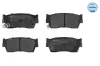 Bremsbelagsatz, Scheibenbremse Vorderachse MEYLE 025 215 0014/W Bild Bremsbelagsatz, Scheibenbremse Vorderachse MEYLE 025 215 0014/W