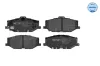 Bremsbelagsatz, Scheibenbremse Vorderachse MEYLE 025 215 6816 Bild Bremsbelagsatz, Scheibenbremse Vorderachse MEYLE 025 215 6816