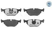 Bremsbelagsatz, Scheibenbremse Hinterachse MEYLE 025 216 0717/PD