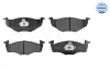 Bremsbelagsatz, Scheibenbremse Vorderachse MEYLE 025 218 6619 Bild Bremsbelagsatz, Scheibenbremse Vorderachse MEYLE 025 218 6619