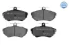 Bremsbelagsatz, Scheibenbremse Vorderachse MEYLE 025 219 4516
