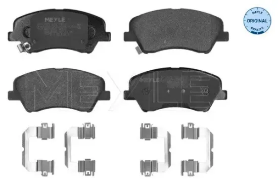 Bremsbelagsatz, Scheibenbremse Vorderachse MEYLE 025 222 2818 Bild Bremsbelagsatz, Scheibenbremse Vorderachse MEYLE 025 222 2818