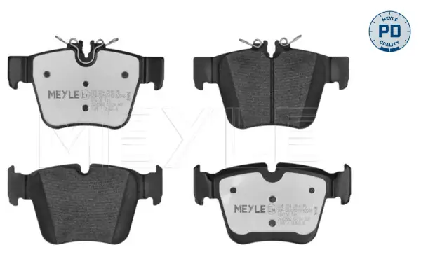 Bremsbelagsatz, Scheibenbremse Hinterachse MEYLE 025 224 2316/PD