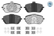 Bremsbelagsatz, Scheibenbremse Vorderachse MEYLE 025 229 8819/PD