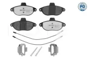 Bremsbelagsatz, Scheibenbremse Vorderachse MEYLE 025 230 4218/PD