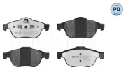 Bremsbelagsatz, Scheibenbremse Vorderachse MEYLE 025 232 4518/PD