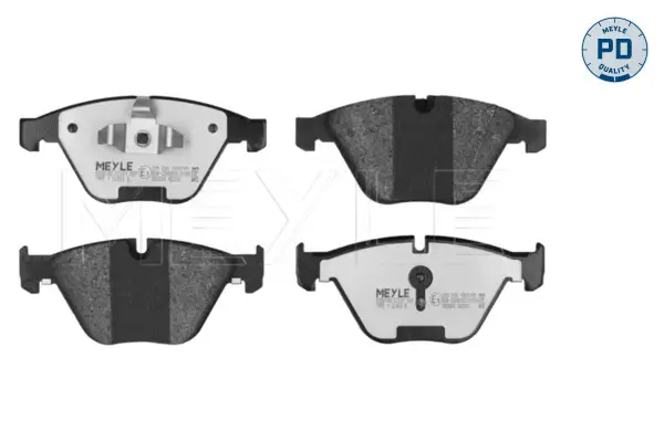 Bremsbelagsatz, Scheibenbremse Vorderachse MEYLE 025 233 1320/PD