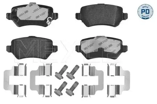 Bremsbelagsatz, Scheibenbremse Hinterachse MEYLE 025 234 1715/PD Bild Bremsbelagsatz, Scheibenbremse Hinterachse MEYLE 025 234 1715/PD