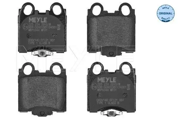 Bremsbelagsatz, Scheibenbremse MEYLE 025 234 2915/W Bild Bremsbelagsatz, Scheibenbremse MEYLE 025 234 2915/W