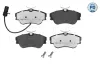 Bremsbelagsatz, Scheibenbremse Vorderachse MEYLE 025 234 4519/PD
