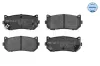 Bremsbelagsatz, Scheibenbremse Hinterachse MEYLE 025 234 5513/W