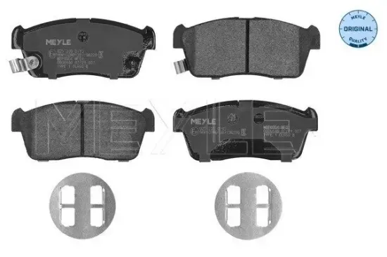 Bremsbelagsatz, Scheibenbremse MEYLE 025 235 0715 Bild Bremsbelagsatz, Scheibenbremse MEYLE 025 235 0715