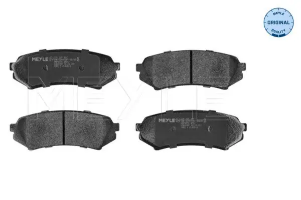 Bremsbelagsatz, Scheibenbremse Hinterachse MEYLE 025 235 3917