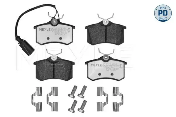 Bremsbelagsatz, Scheibenbremse Hinterachse MEYLE 025 235 5417/PD