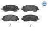 Bremsbelagsatz, Scheibenbremse Vorderachse MEYLE 025 235 8416/W Bild Bremsbelagsatz, Scheibenbremse Vorderachse MEYLE 025 235 8416/W