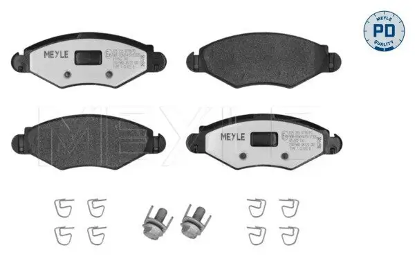 Bremsbelagsatz, Scheibenbremse MEYLE 025 235 9718/PD